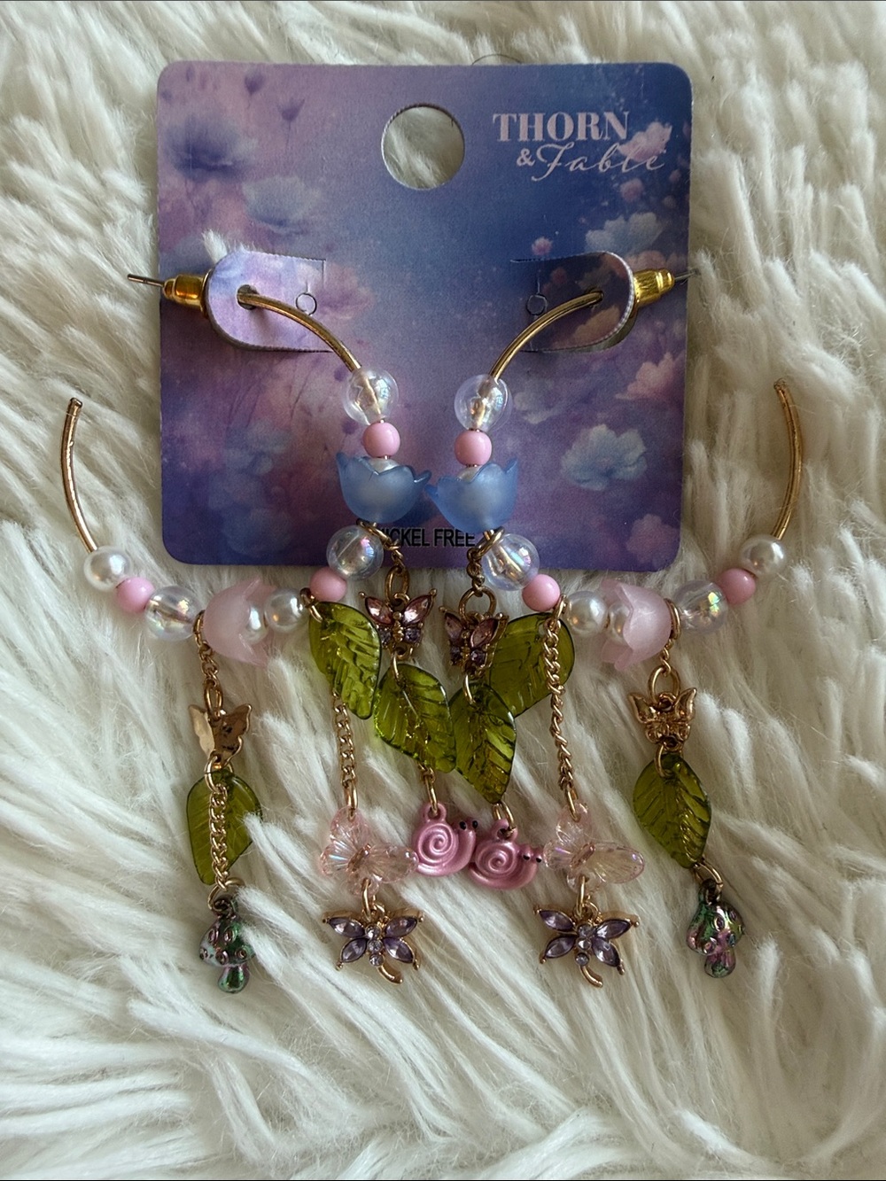 NWT Dangle Hoop Earrings